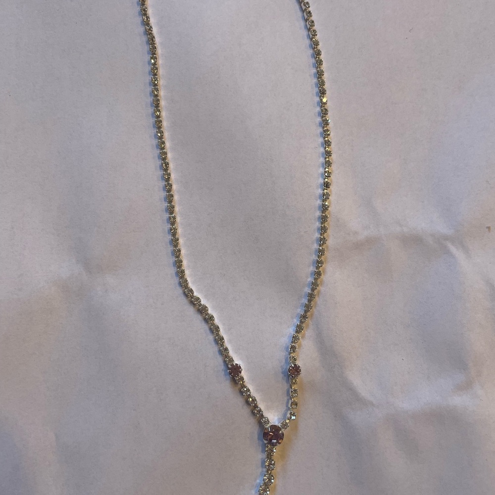 Elegant Silver Necklace with Purple Accents